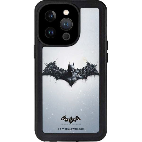 DC Comics Arkham Origins Arkham Logo iPhone 15 Pro Waterproof Case